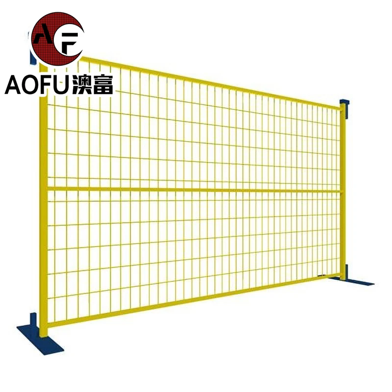 Portable Removable Canada Standard Construction Site Hoarding Temporary Fence Panel 6x12 Temp Metal Fencing