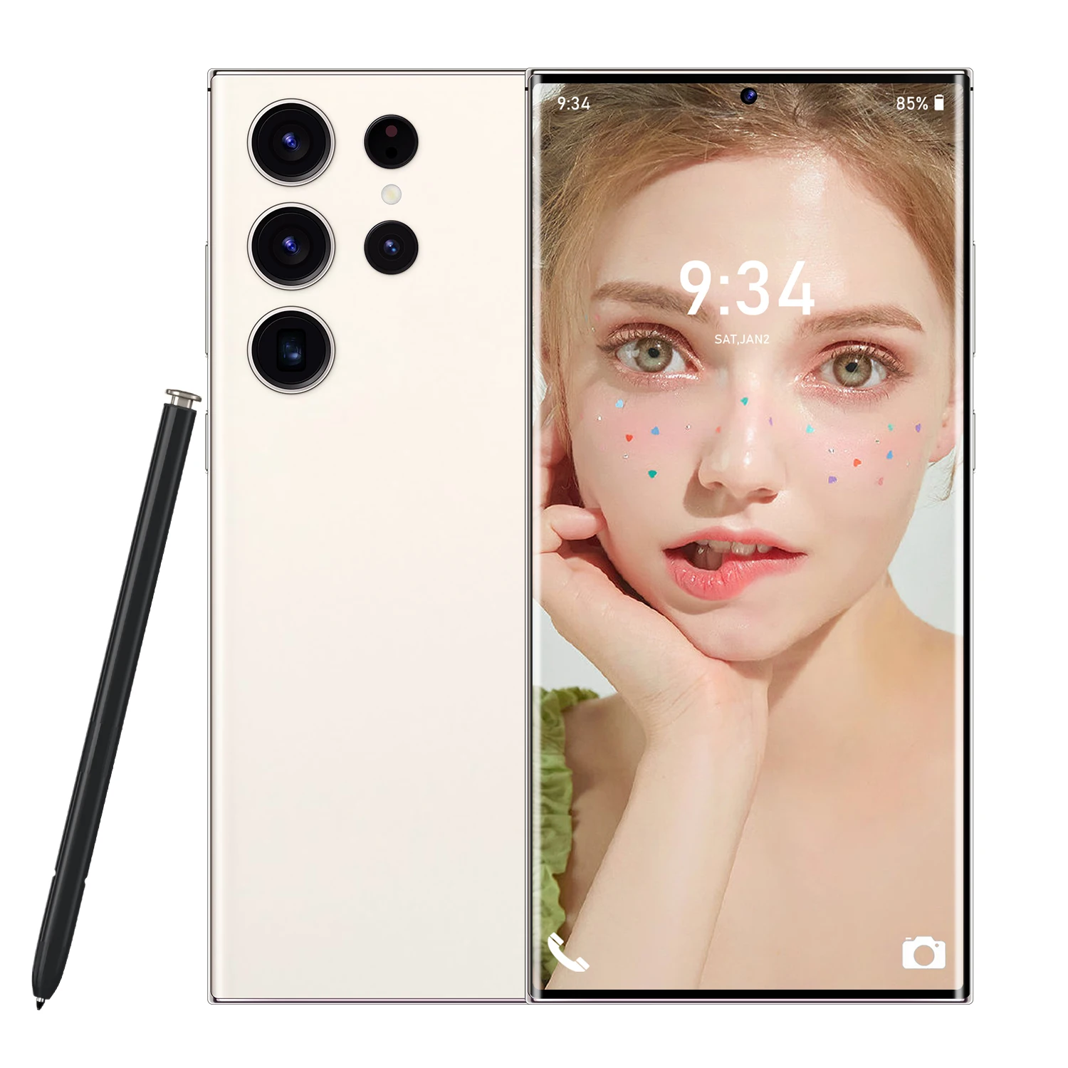 2023 Best selling S23U 7inch 4G Face unlock Fast shipping Smartphone Original Android smartphone