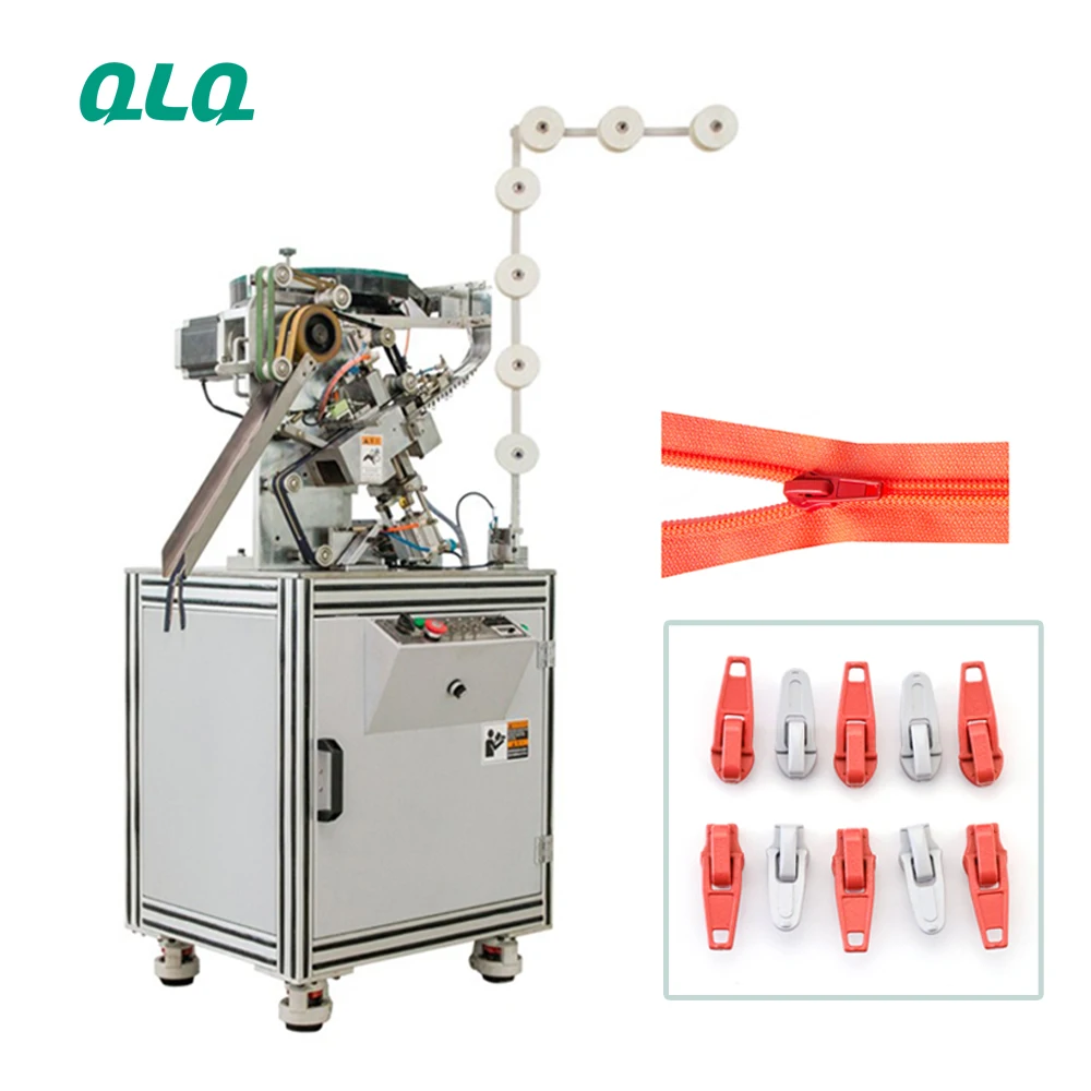 Apparel Zipper Slider Loader Assembly 3# 5# 8# Machinery for Make Zippers Automatic Nylon Zipper Slider Mounting Machine Trade
