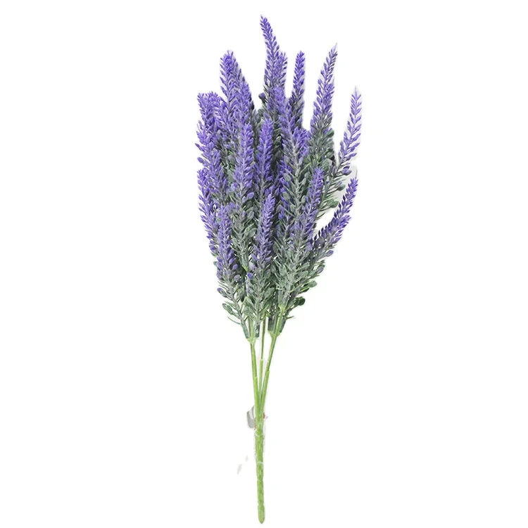 Luxury Artificial Purple Lavender Flower Plant for Home Garden Decor Plastic Lavender Plant Wholesale