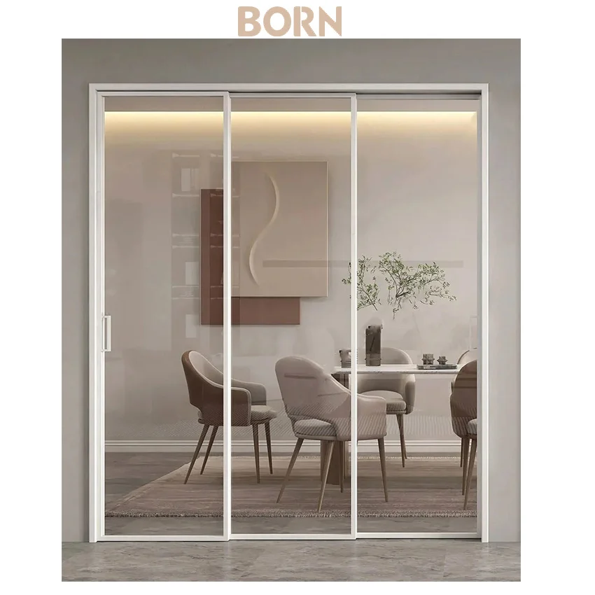 Key Cylinder Double Magnetic Sliding Glass Door Lock