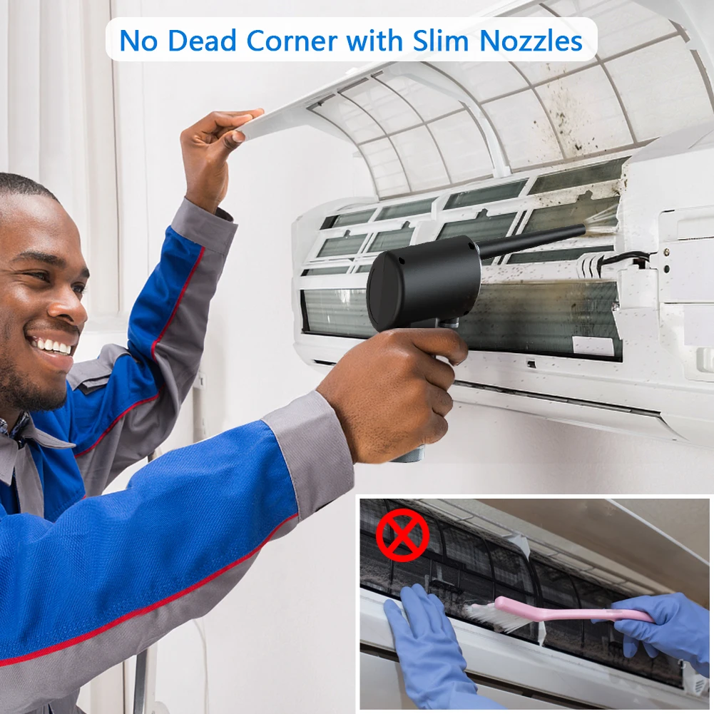 OPOLAR Electric Air Duster Rechargeable Computer Car Keyboard Portable Air Blower Duster Compressed Cordless Electric Air Duster