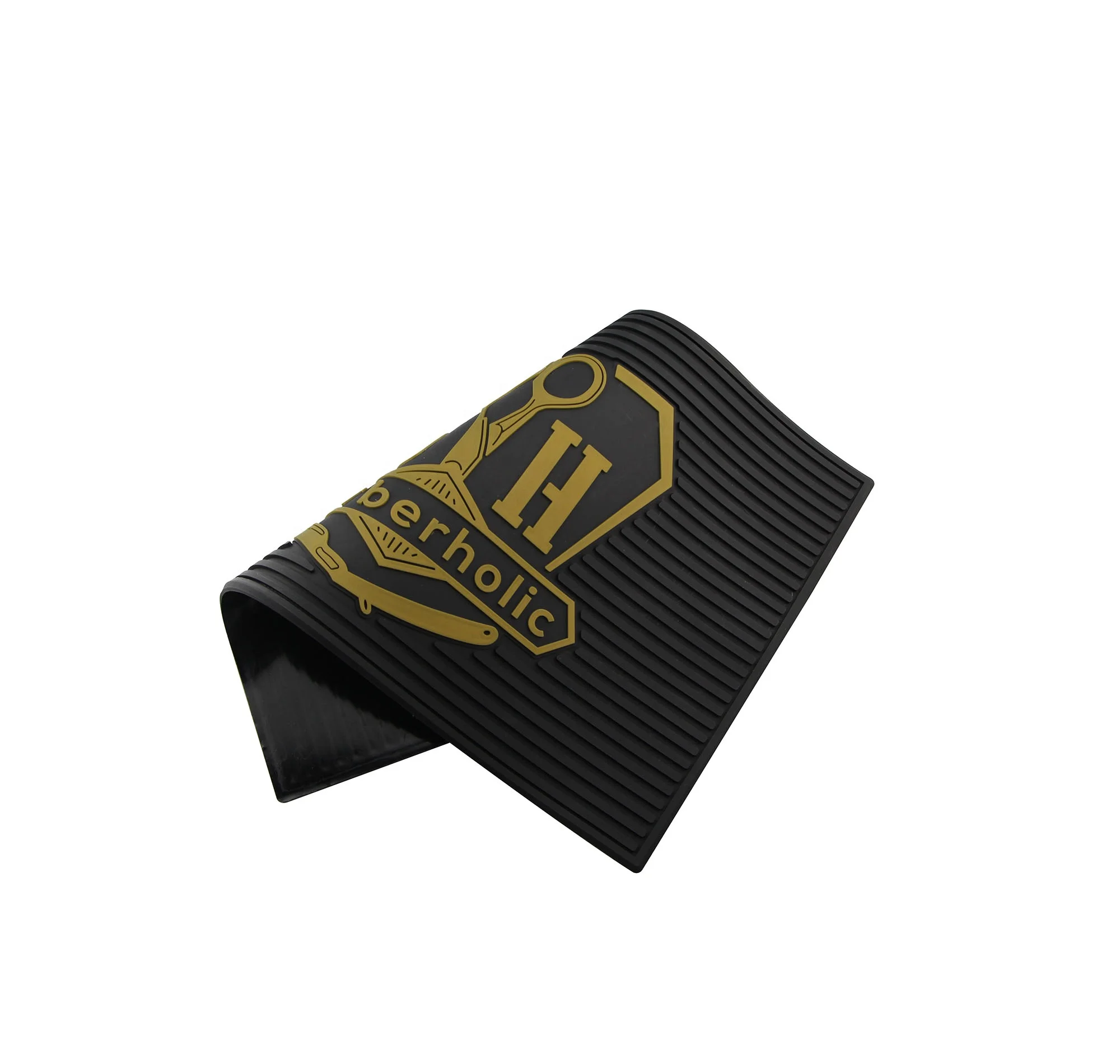 Customized Logo Custom Size PU Anti-slip Barber Mats Salon Tools Station Mats for Salon Barber