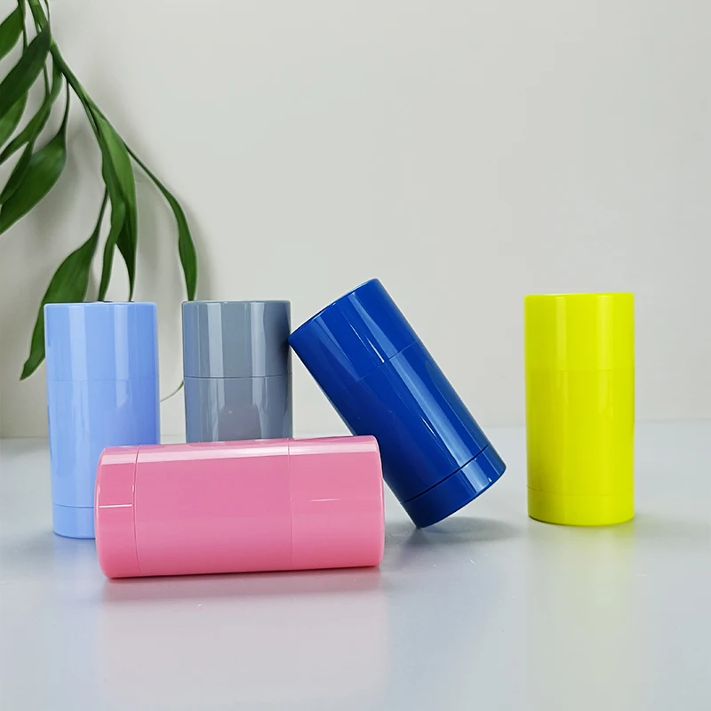 15ml 30ml 50ml 75ml Round Deodorant Stick Bottle Plastic Empty Hair Wax Container Bottle For Sunscreen Cream