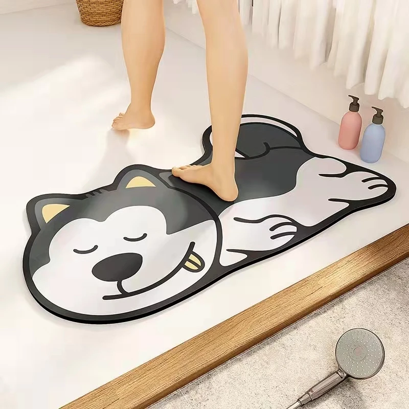 Супер впитывающий Коврик для ванны Husky Быстросохнущий напольный коврик ванной