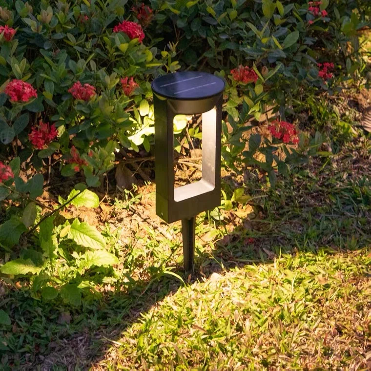 Outdoor Solar Gate Light  Solar Powered Bollard Lawn Lamp Villa Landscape Pillar Post LED Solar Garden Light