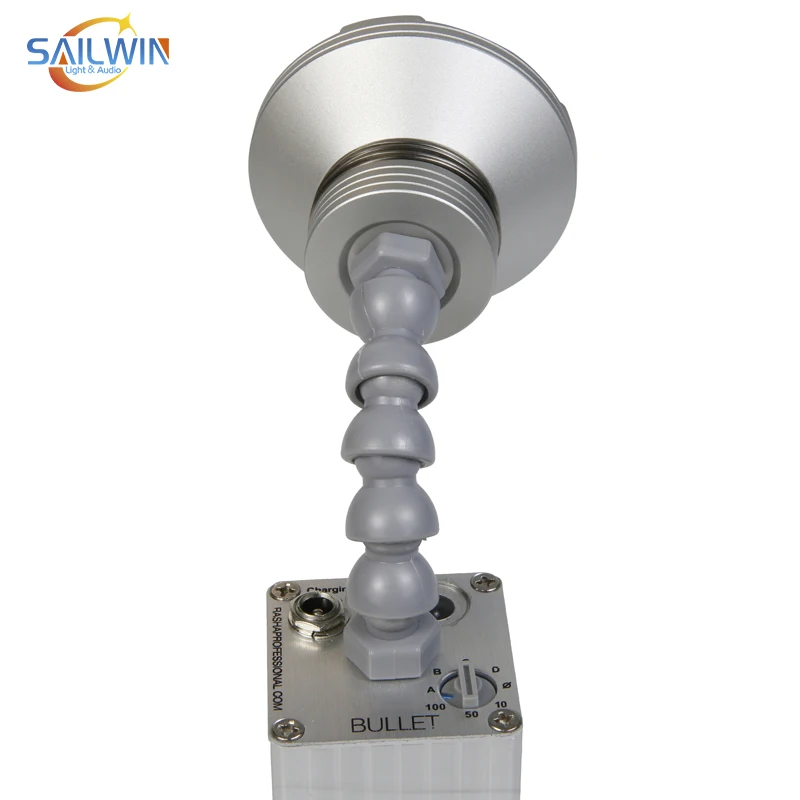 Sailwin 10W ZOOM WW/CW Battery Powered LED Pinspot Light With Magnetic And Remote Control For Disco Wedding