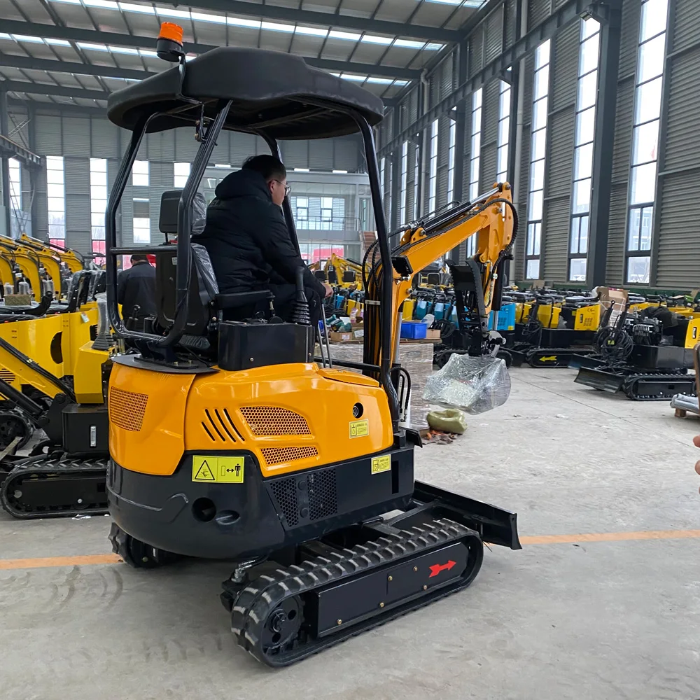 Small China Hydraulic Crawler Loader Excavator Mini Excavadora 1 Ton Mini Bagger Digger For Sale