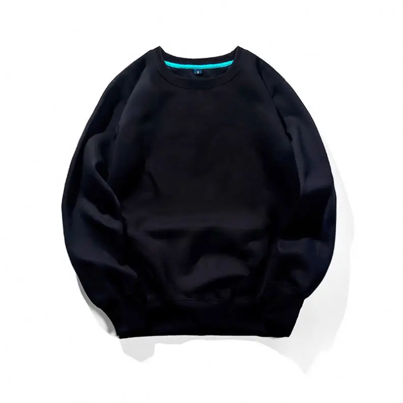 White 100% cotton 300g hemp cotton large terry crew neck sweater hoodies and sweatshirt