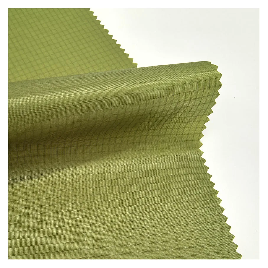 outdoor fabric silicone coated waterproof windproof 240T 40D ripstop nylon taffeta fabric for raincoat/tent/hammock/lining