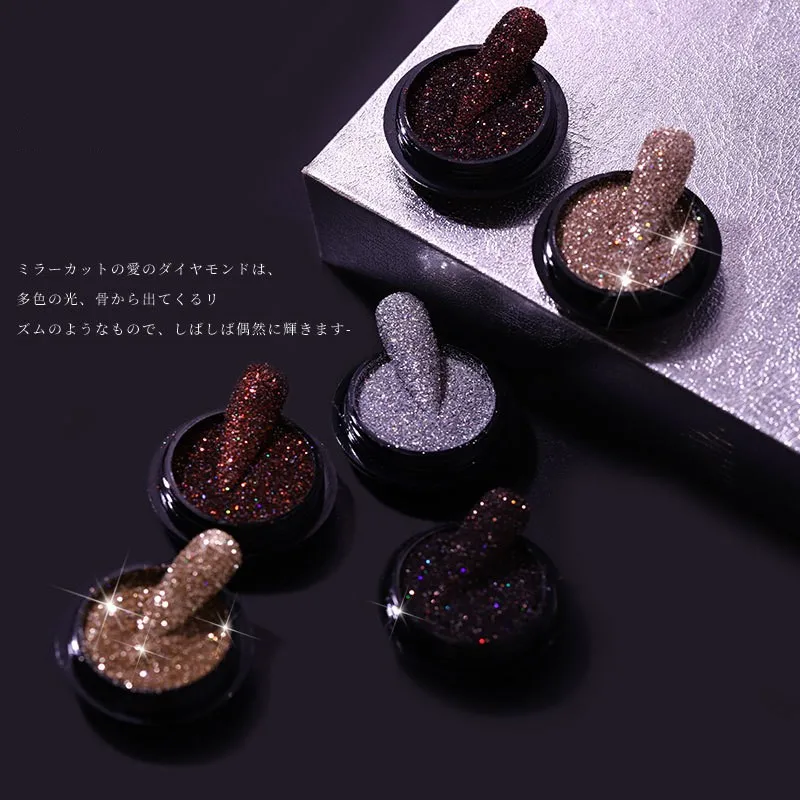 New Design Flashing Shimmering Nail Powder Disco Bling Diamond Powder Nail Glitter Pigment