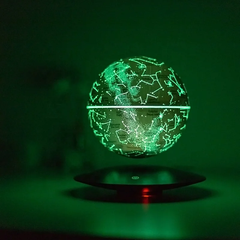 Italian Design Creative European Portable Style Home Decor Magnetic Levitation Touch RGB 7 Colors LED Starry Moon Lamp