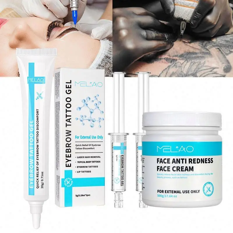 Natural Active Ingredients Soothing & Safe Aftercare Redness Relief Tattoo Eyebrow Gel
