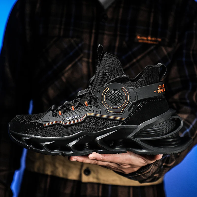 IDOIT Wholesale Fashion Breathable Non Slip Casual Shoes Mesh Running Sports Shoes For Men Sneakers