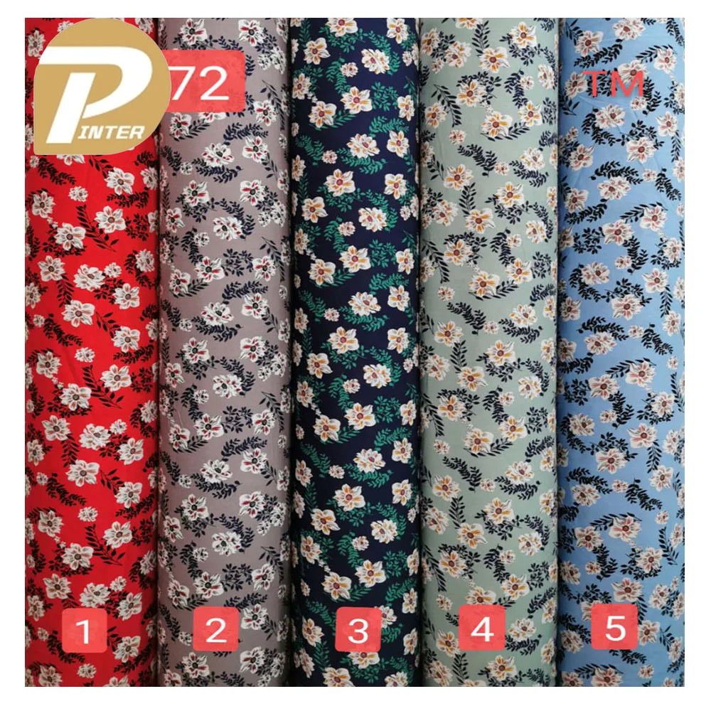 High Quality Factory Price Ready Goods Customized Printed 100% Rayon Viscose Modal Fabric
