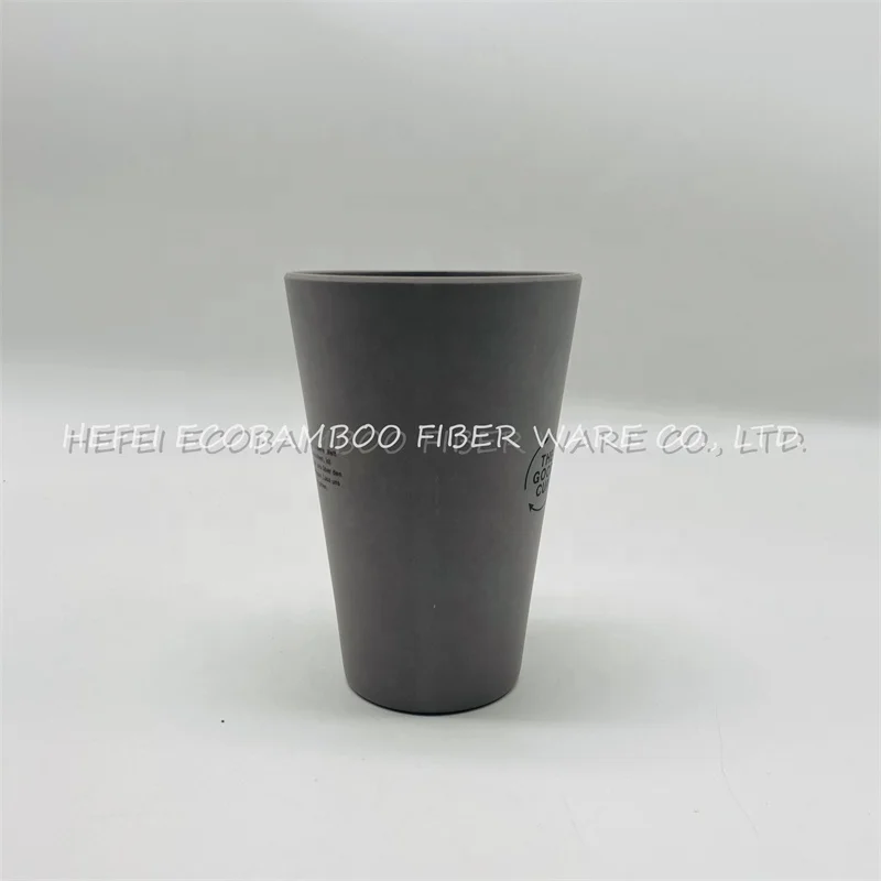 Bamboo Cups for Kids- Bamboo Fiber Cup Set of 4 Reusable, Dishwasher Safe and BPA Free Cups for Kitchen, Parties or Outdoor Use,