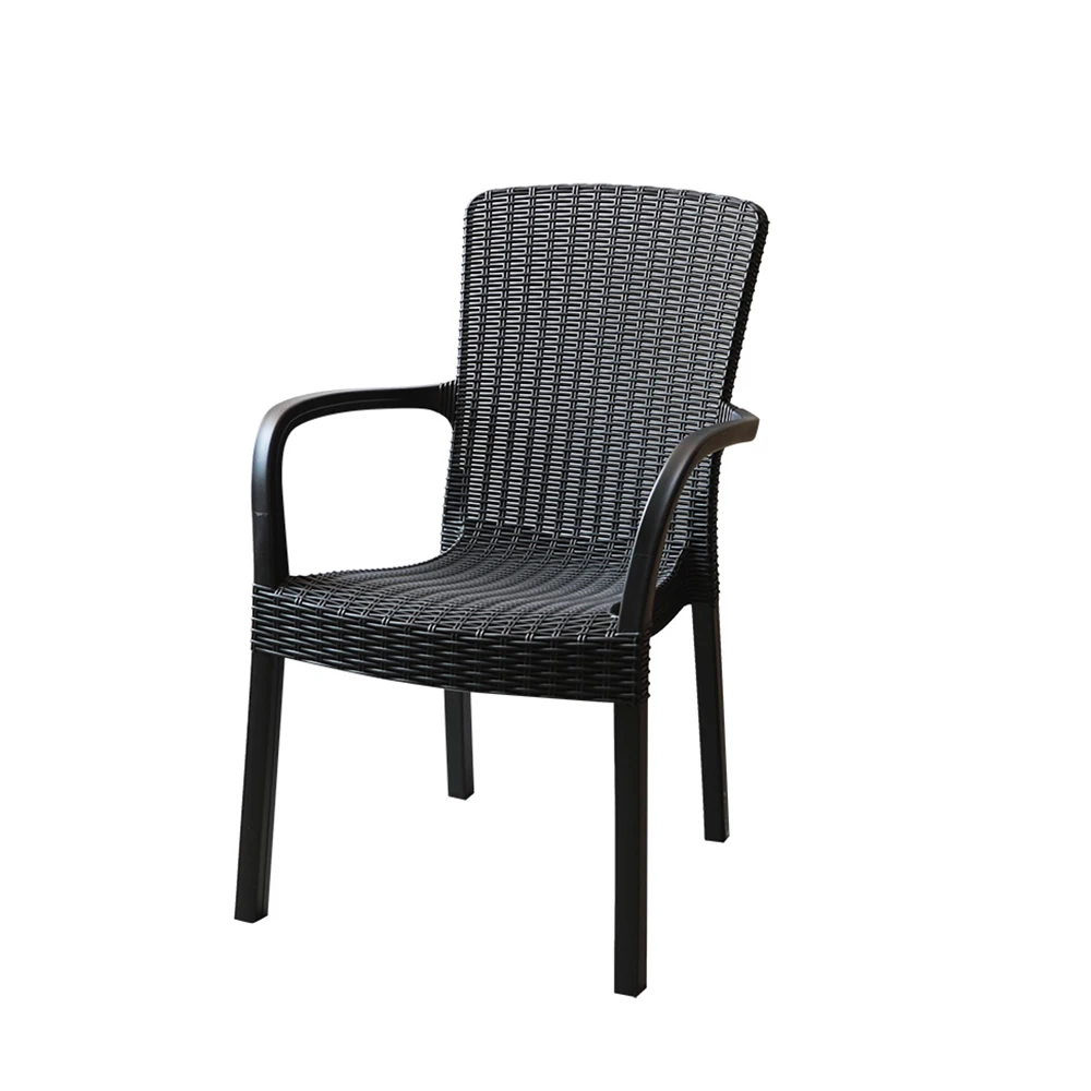 Garden Chairs Rattan Restaurant patio Bistro Outdoor Plastic Rattan Armchairs