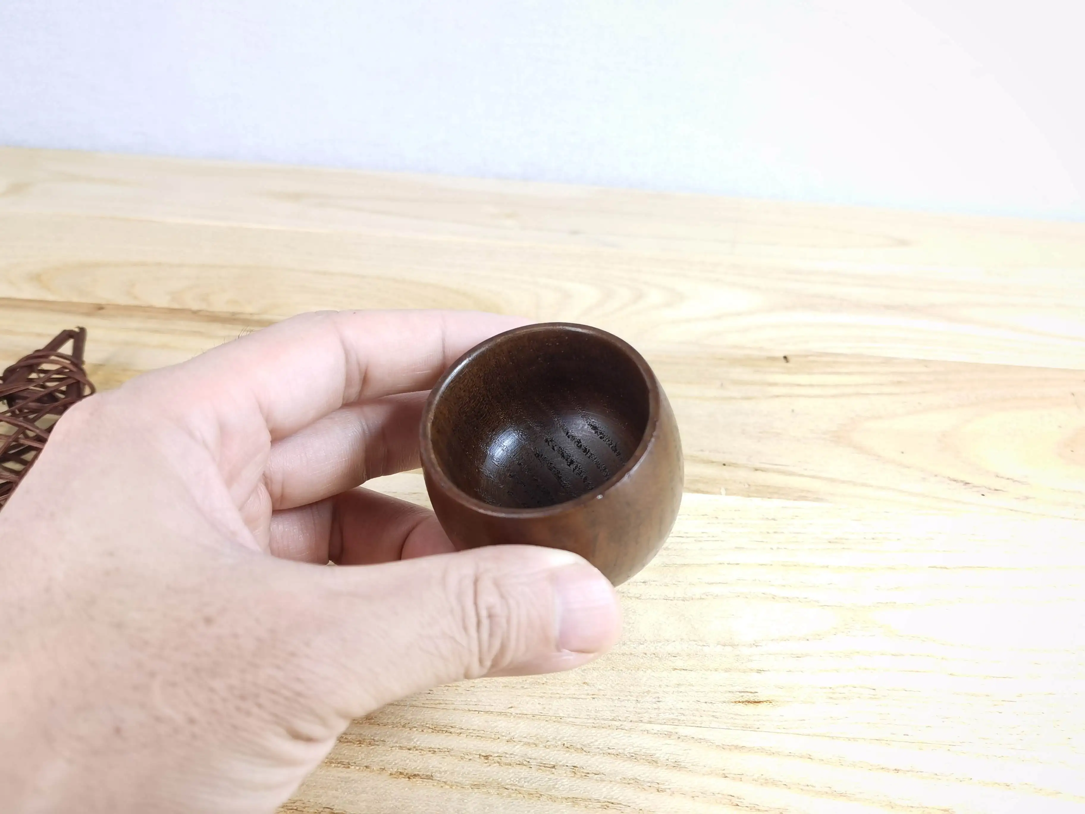 Xiangteng natural wood cup creative Japanese jujube wood coffee cup handmade small desk cup