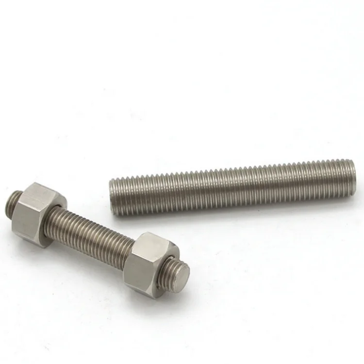 
Manufacture customize 304 stainless steel high strength stud bolts mechanical spare parts 