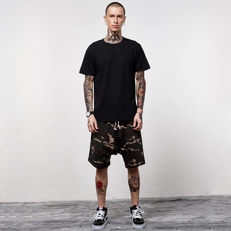 
Street Style Oversized Camisetas Hip Hop T-Shirt Men Custom Reflective T Shirt Printing T Shirt 