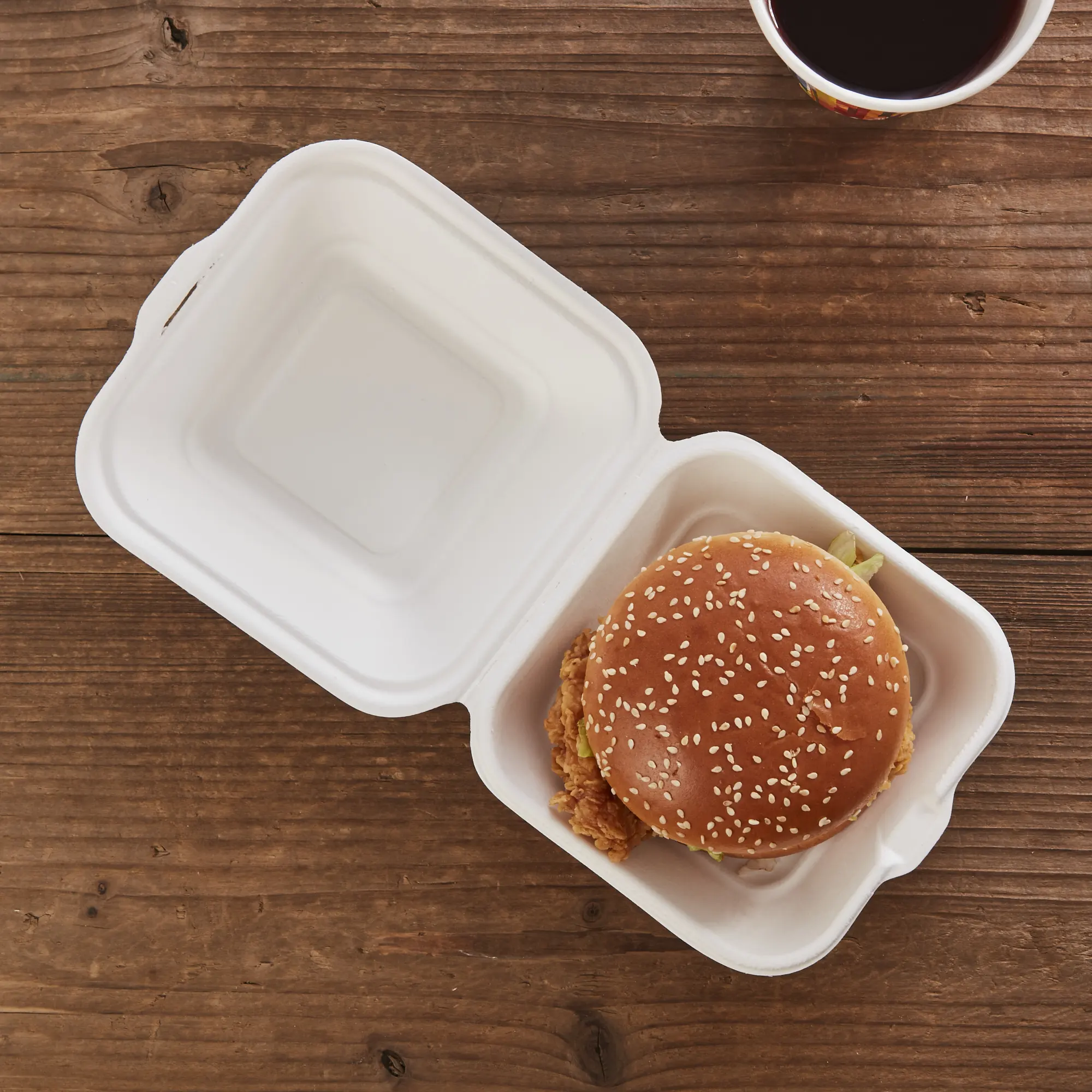 Chinese Noodle Sugarcane Takeaway Food Box Design Without Handle