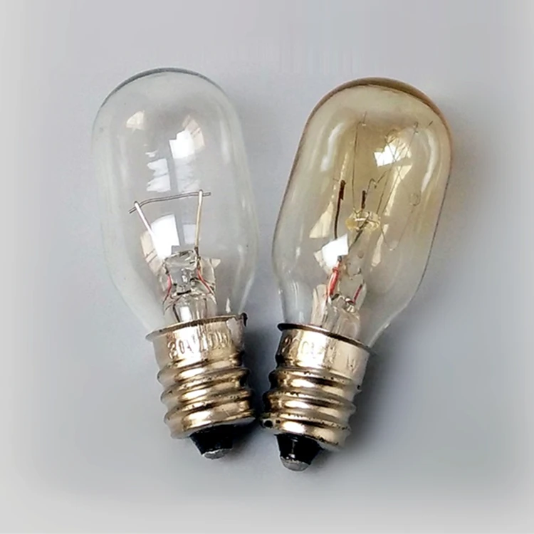 T20 oven light bulb E12 15W night light incandescent bulb 110V sewing machine lamp T6.5 refrigerator bulb T20 salt rock lamp