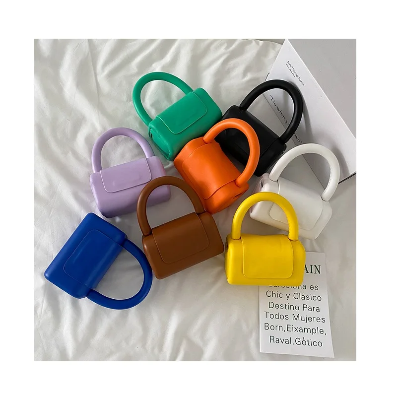 Stylish Women Box Shaped Crossbody Luxury Brand Shoulder Bag Female Mini Handbag Designer Tote Girls Cute Candy Color Purse