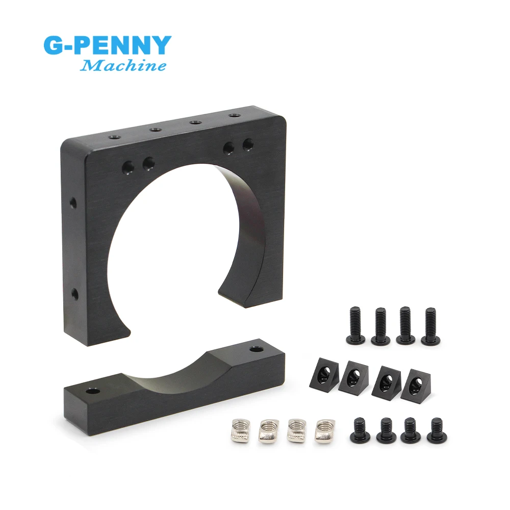 G-Penny Open builds Open construction 65mm/80mm Fixture Aluminum Clamping Bracket For CNC Spindle Motor