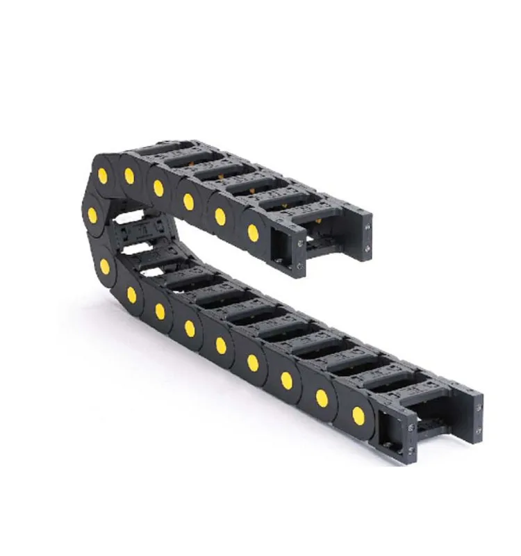 100mm bridge type exterior opening cable drag chains for CNC Machine Plastic energy chains