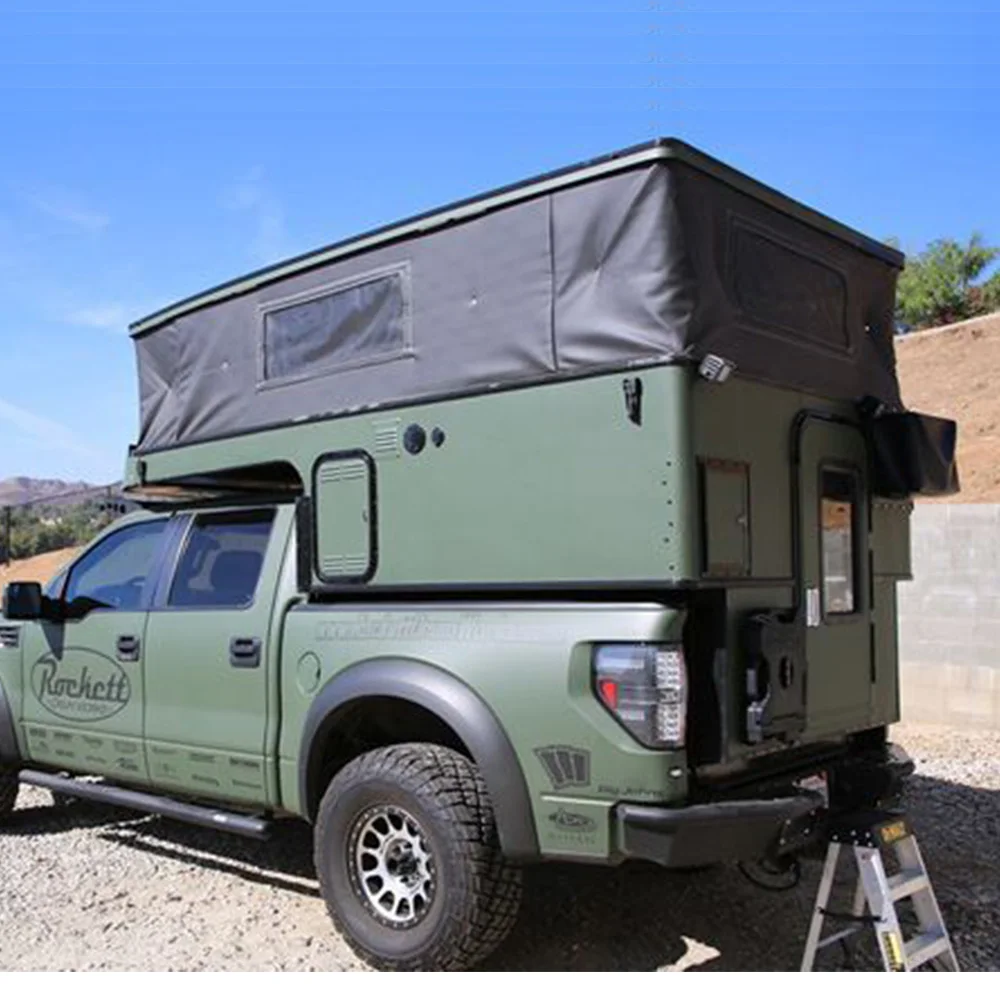 Manley надувная ут-горка на Toyota Tundra грузовик кровать палатка кемпер для грузовика Выдвижной Грузовик Кемпер 4 человека с сухой ванной