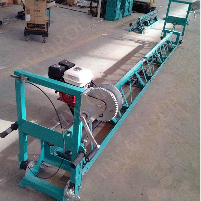 aluminium frame type floor leveling machine concrete power vibratory truss screed