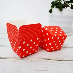 Winter Festival Decoration Cake Dessert Accessories Novelty Products for Sell Kitchen Baking Tool Paper Square Muffin Cup