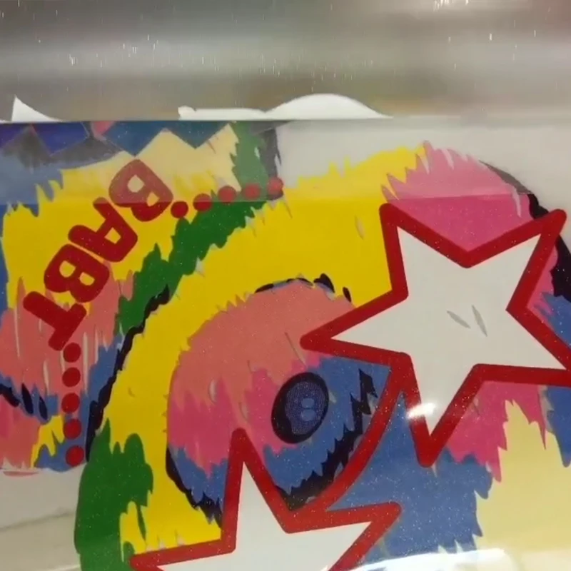 2024 wholesale new dtf printer hot peel 30x100 60cm 24inch sand glitter gold dtf pet transfer film roll for sale