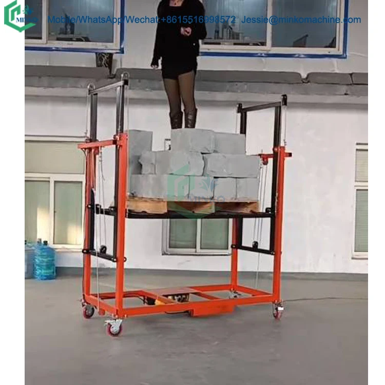 Mobile foldable electric scaffolding (load 500 kg) electric lifting platform