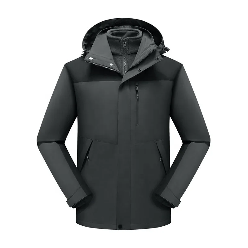 Ветрозащитная водонепроницаемая ветрозащитная куртка 3 в 1 с логотипом на заказ