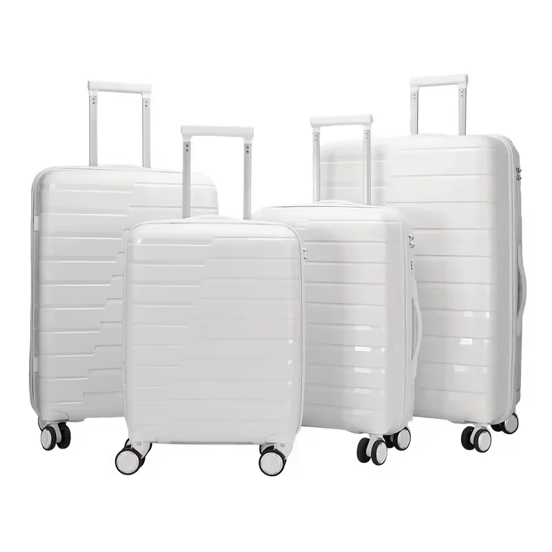 Wholesale PP Fashion Hard Shell Large Capacity Long Distance Travel 4pcs Business Suitcases Sets