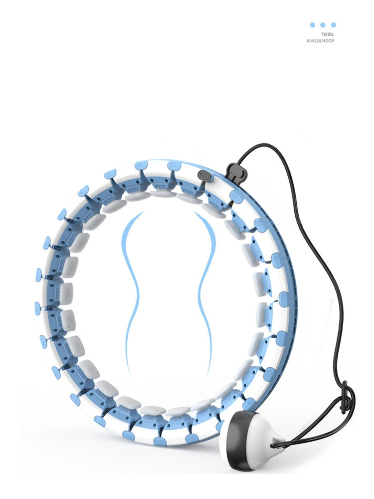 Good Quality Adults Hoops Pink Purple Smart Unisex OEM Customized Logo Color Waist Weight Material Origin Sponge Bule Exercise