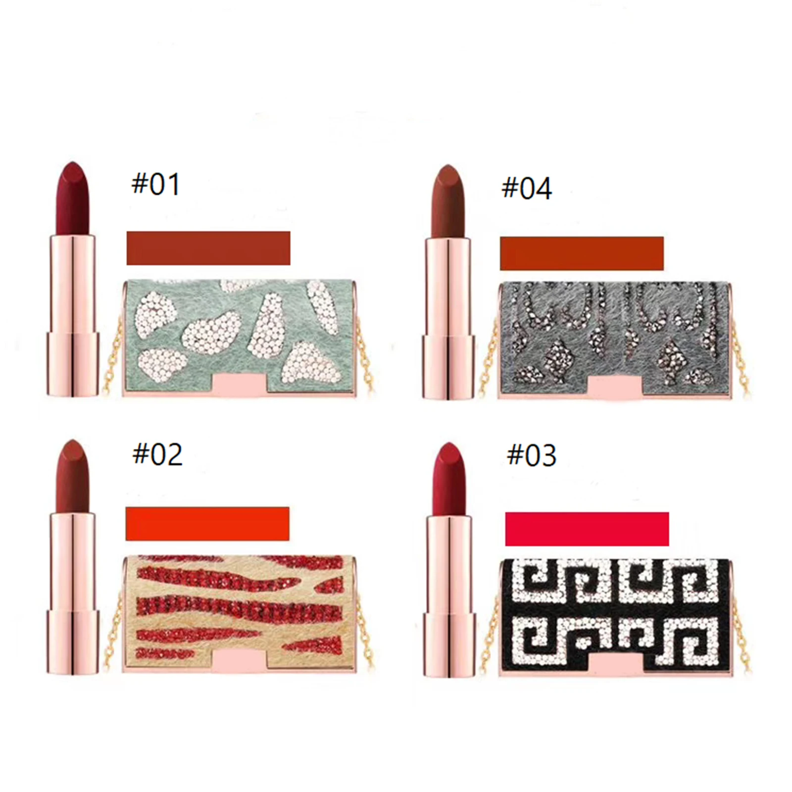 Matte Lipstick Highly Pigmented Long Lasting Private Label  Wholesale makeup your own lipstick