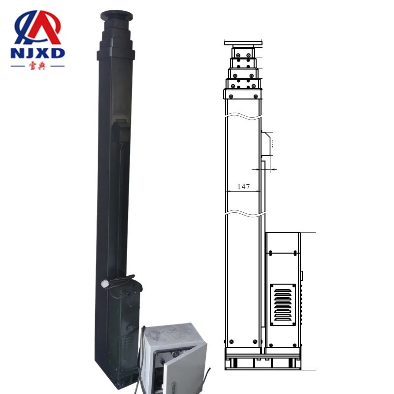 
6m 18ft 8m 24ft 10m 30ft 12m 36ft mobile telecommunication tower mast 