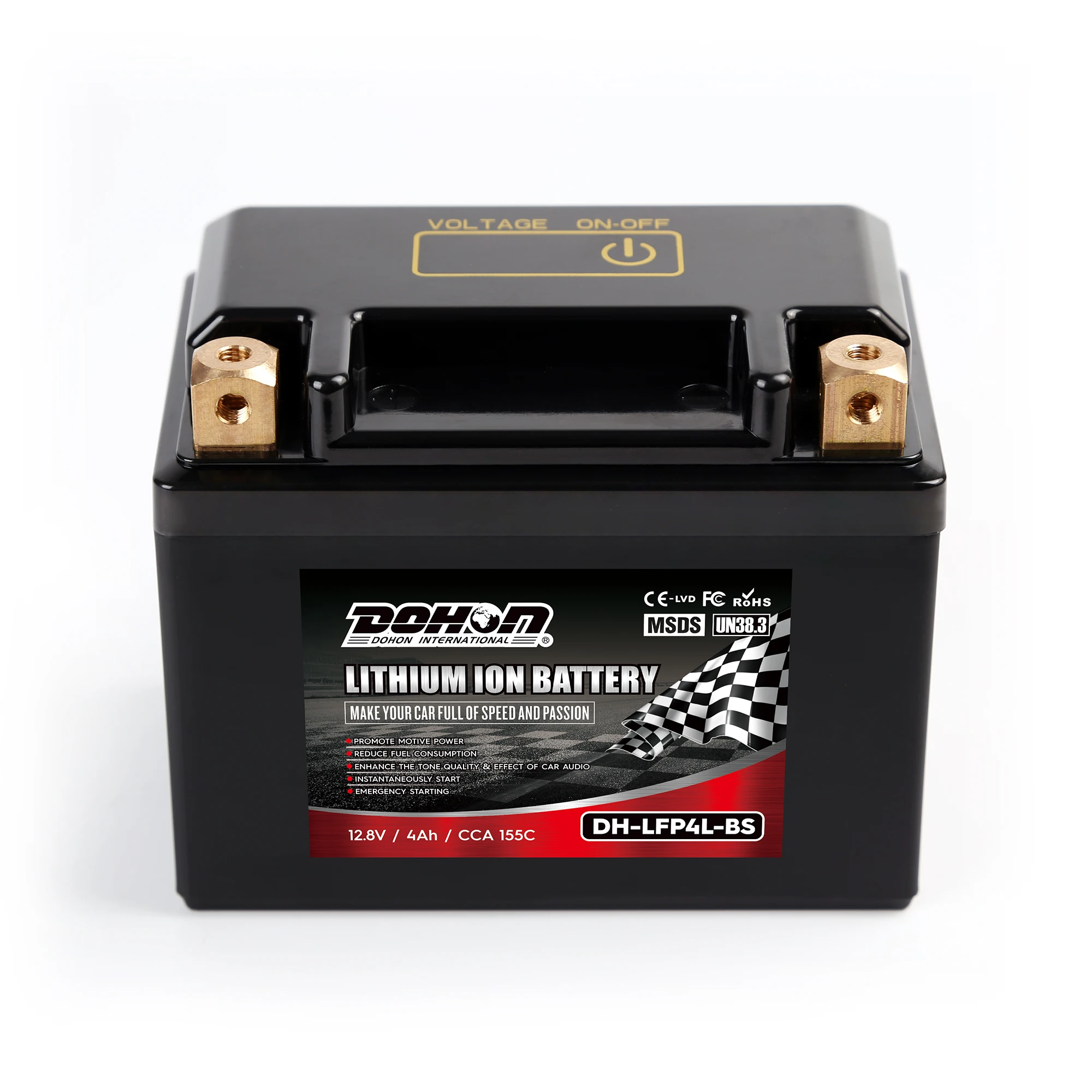 LFP4L-BS 2Ah cca155 батарейки литий-ионные Lifepo4 с bms для молнечной батареи RV электромобиль скутер