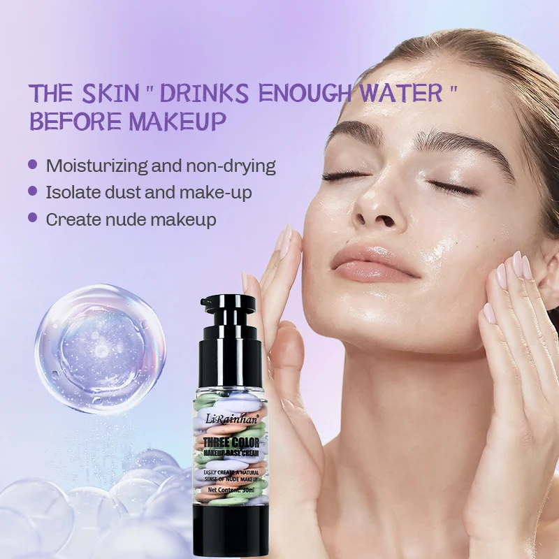 Private label cosmetic foundation matte Based Makeup Brighten Glow Skin Face Primer Before Foundation Moisturize