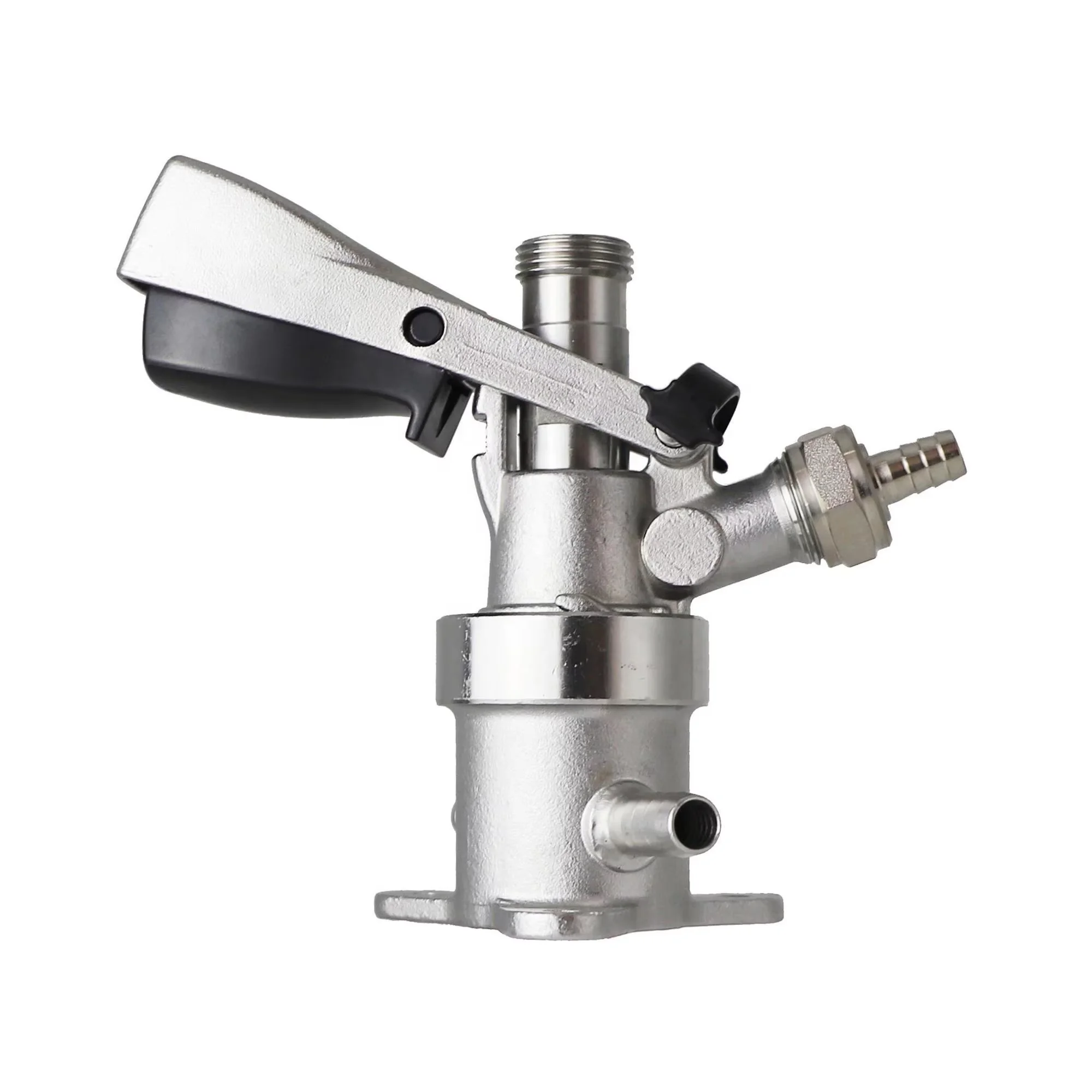 Food Grade Stainless Steel Draft Beer Dispenser Faucet Brass S Type Beer Tap Keg Coupler