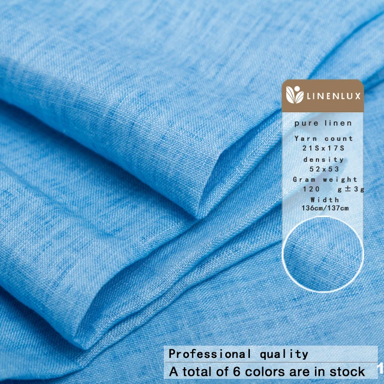 High Quality Wholesale Price Garment Material Cloth Shirt Skirt Natural Pure Flax Linen Fabric 100% Linen Fabric by the Meter