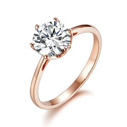 VVS круглый зеленый синий Муассанит 14 к, розовое золото 18 карат, прекрасный, кольца для женщин, модное кольцо для обещание свадебные кольца годовщина свадьбы Rin