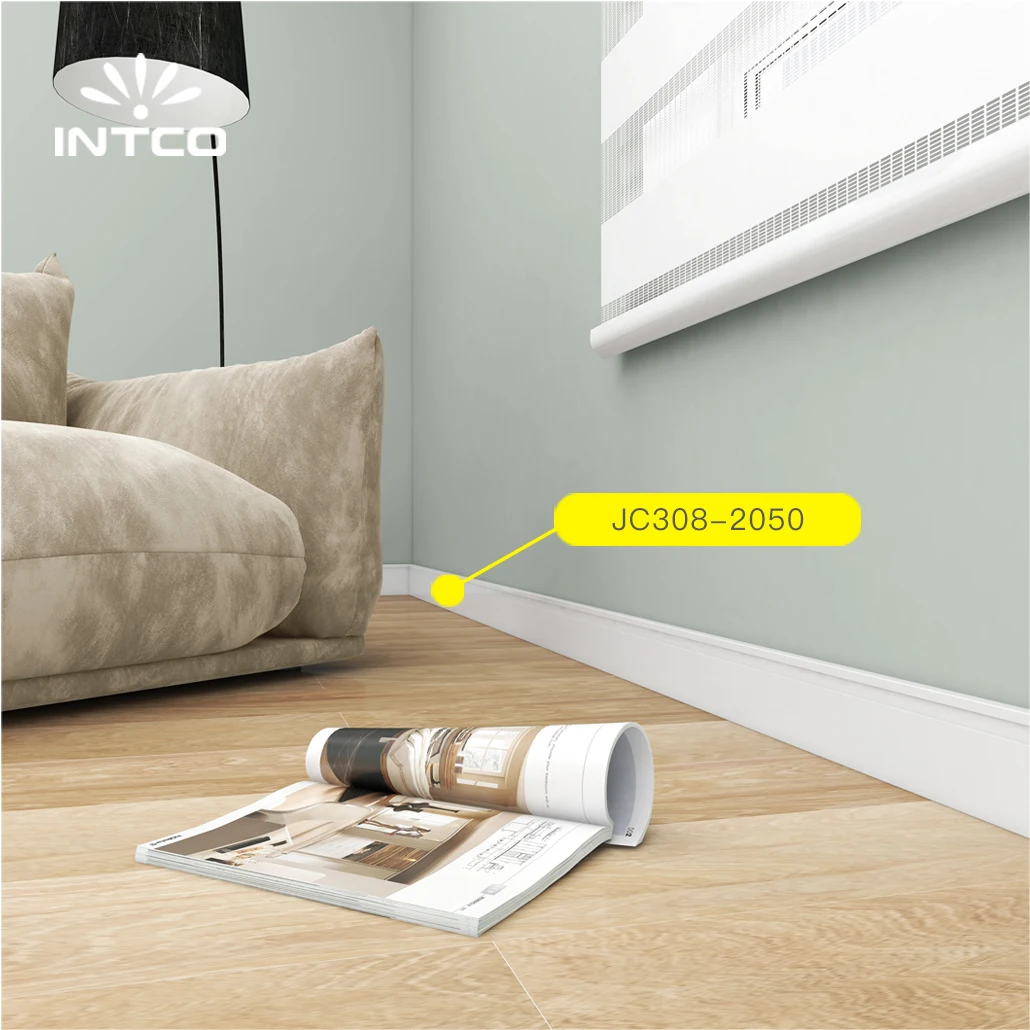 INTCO Hot Selling Decorative Waterproof Easy to Install Floor Accessories Polystyrene Wall Skirting Board Baseboard Mouldings