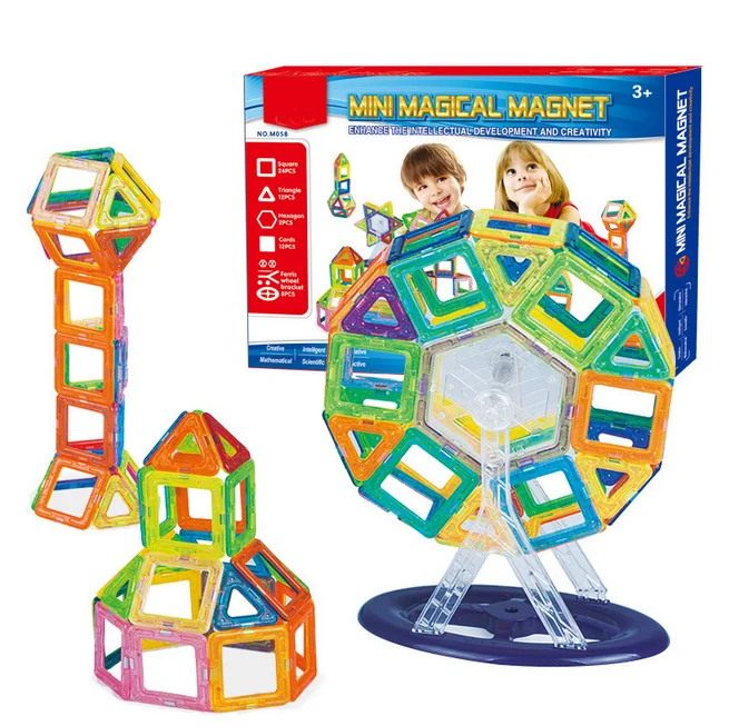 
Blocks toys 3D magnetic building block set 102pcs with high quality educational toy 