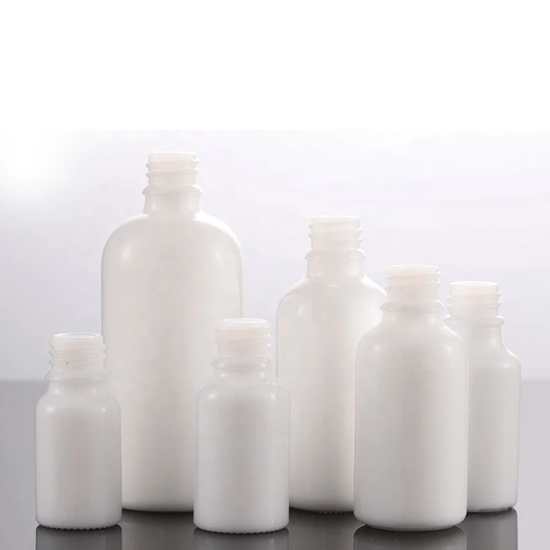 Wholesale 20 ml 30 ml 50 ml 100 ml White glass essential oil dropper bottles with gold screw cap