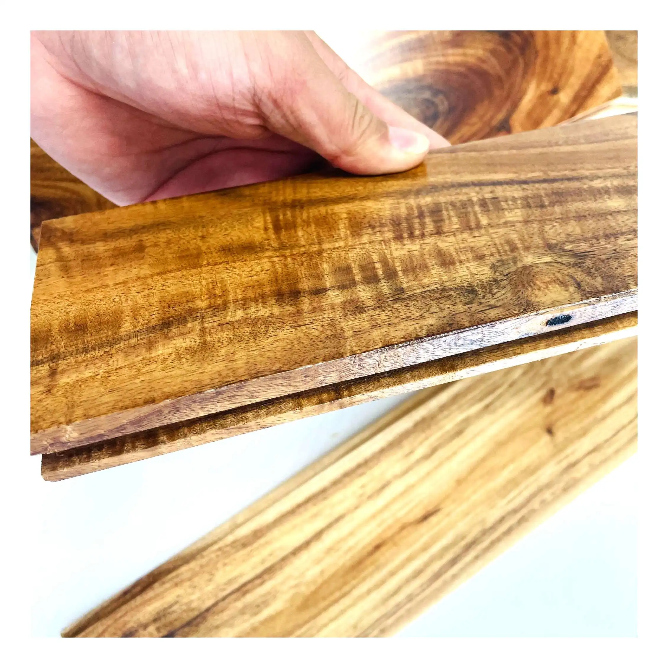 Factory sale Acacia wood tiles for living room
