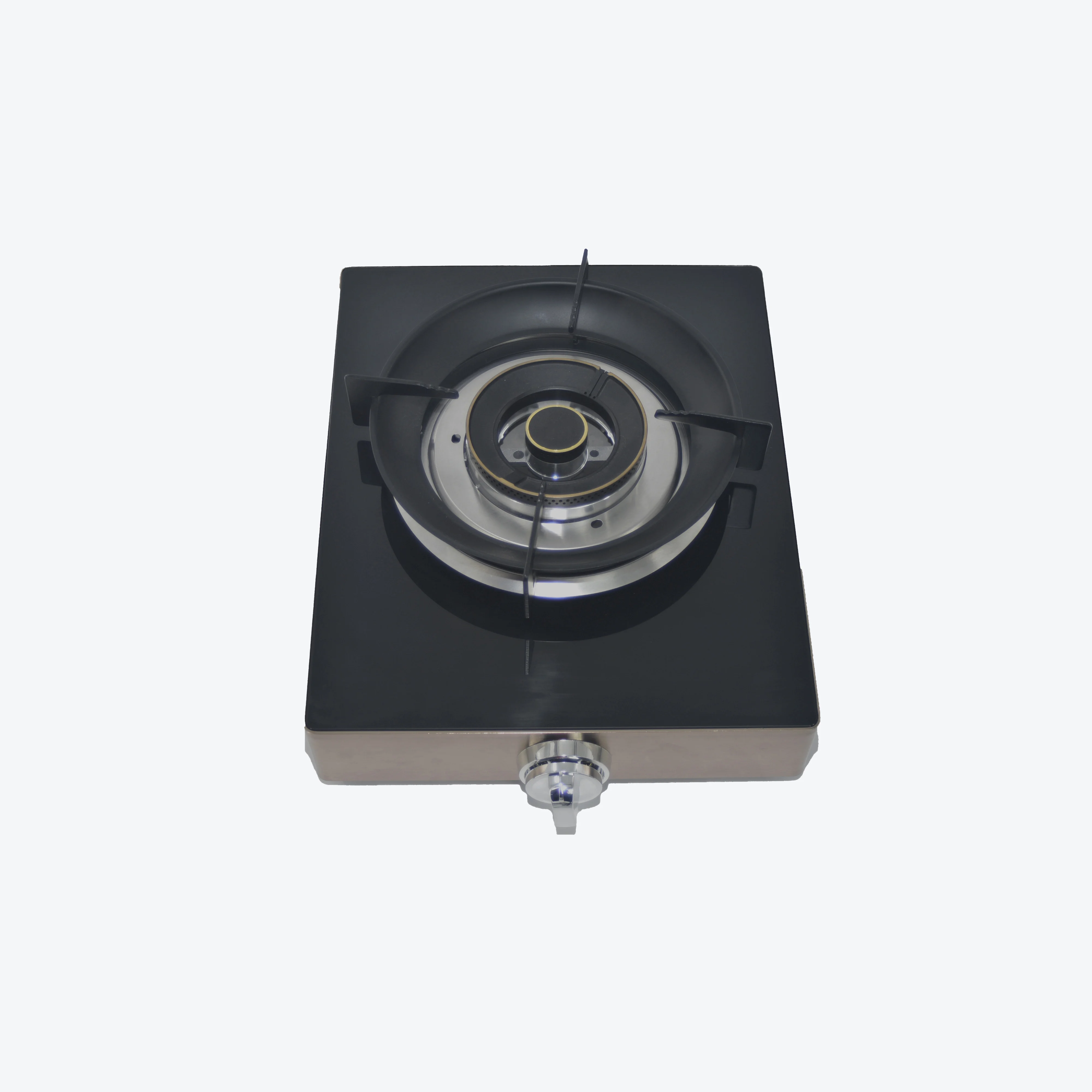 High-Powered Single Head Gas Cooktop Large Firepower Made in China for Natural Gas Liquefied Petroleum Gas Glass Panel Cooktop