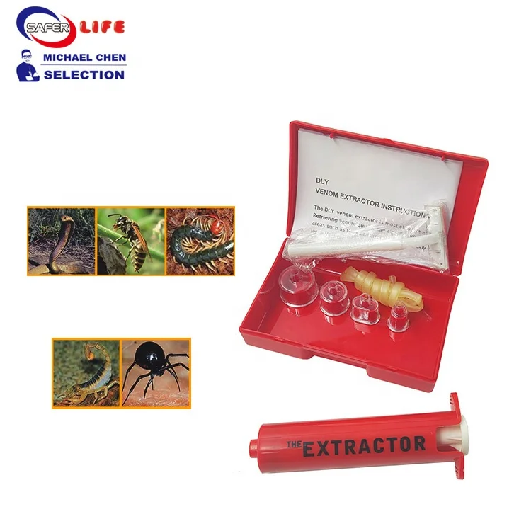 Strong sting first aid Venom Extractor kit for snake and bee Suction pump bite kit for Hiking, Backpacking and Camping